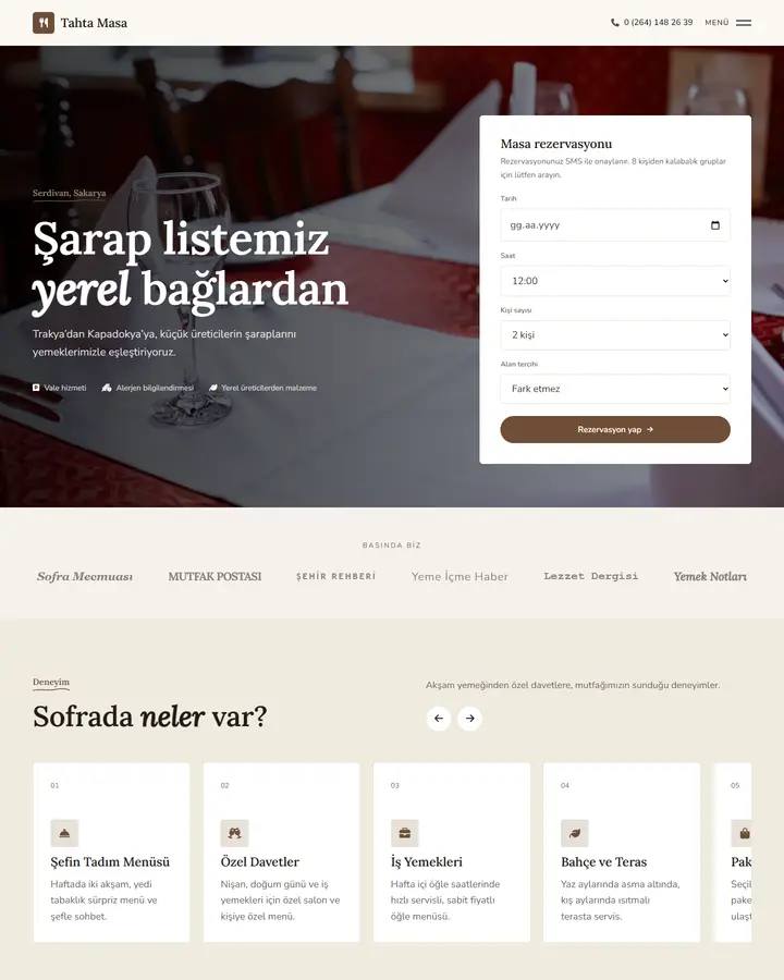 Tema 08 – Sıcak Zanaat tasarım önizlemesi