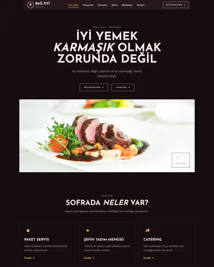 Tema 11 – Lüks & Zarif tasarım önizlemesi