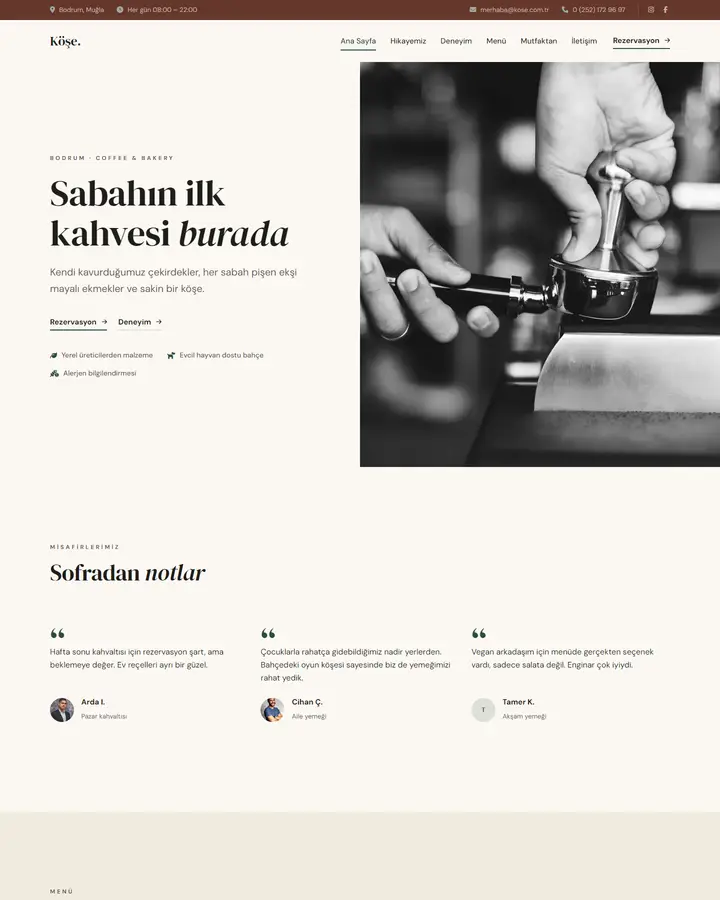 Tema 19 – Minimal tasarım önizlemesi