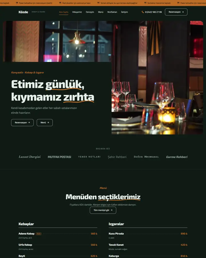 Tema 36 – Doğal & Organik tasarım önizlemesi