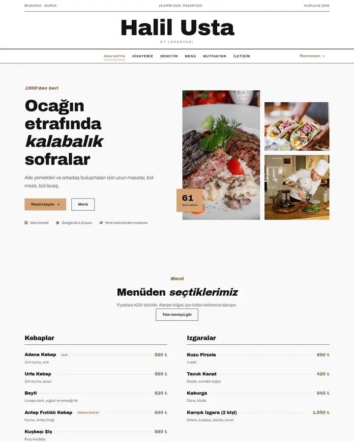 Tema 38 – Editoryal Dergi tasarım önizlemesi